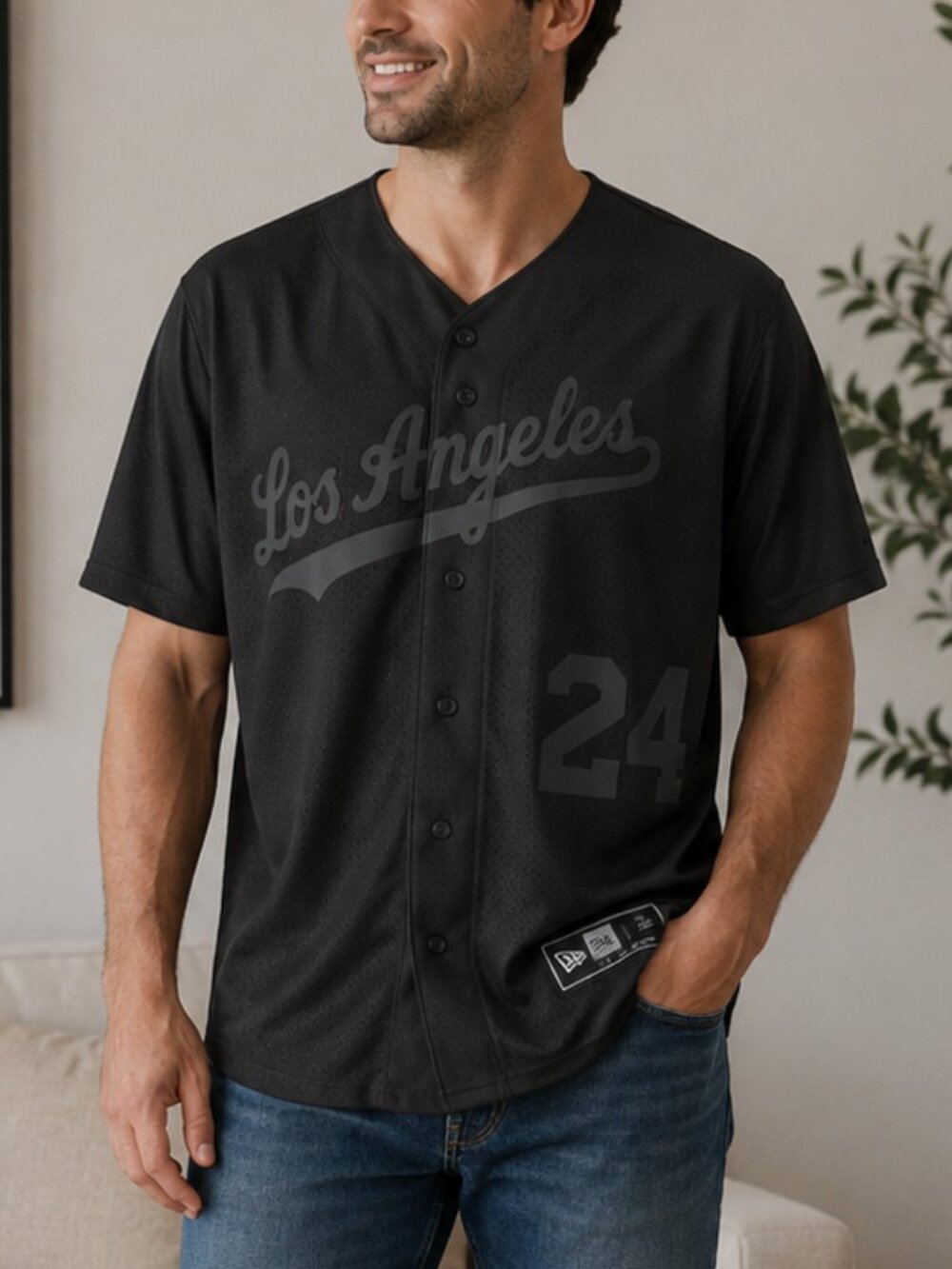 Kobe Bryant Large Black Shirt Black Mamba 24 baseball jersey new era
